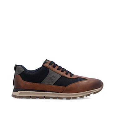 Rieker Men T Toe Casual Trainer - Brown Navy